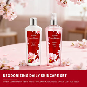 Elegant cherry blossom packaging emphasizing gift-ready presentation.