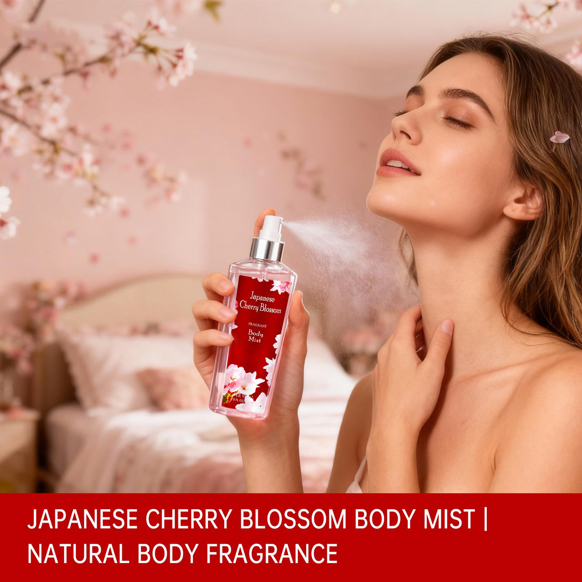 Daily skincare routine with mist for fragrance enhancement.