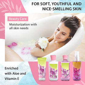 Vital Luxury Sweet Pea body cream jar locks in moisture for silky skin