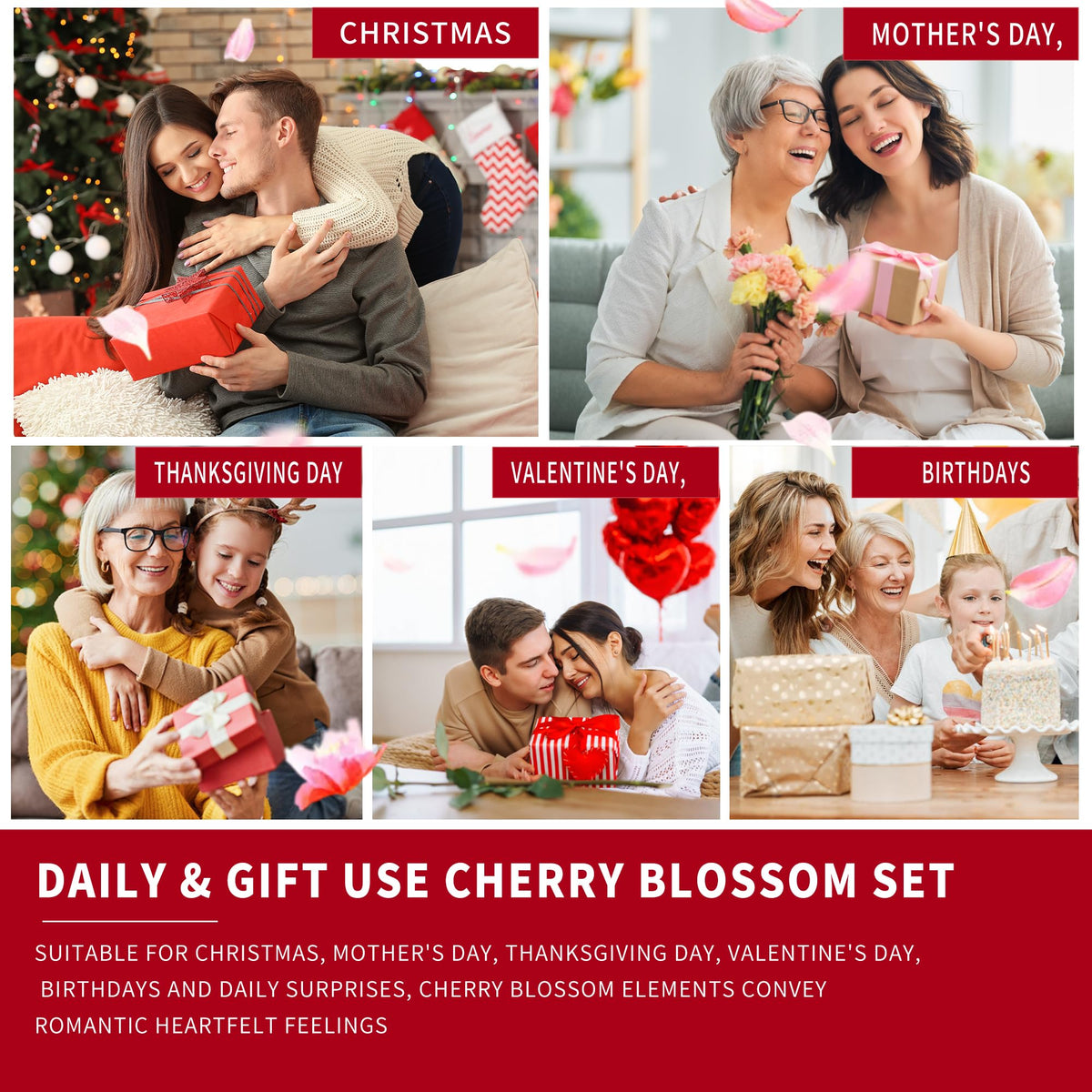 Cherry blossom scent enhances routine with subtle, long-lasting aroma.
