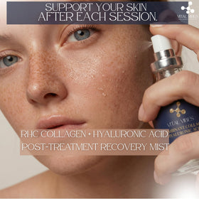 Vital Vibes vegan cruelty-free serum mist manufactured in GMP facility