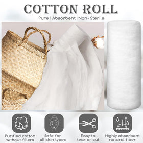 VitalCozy cotton roll with strong absorption for quick liquid uptake