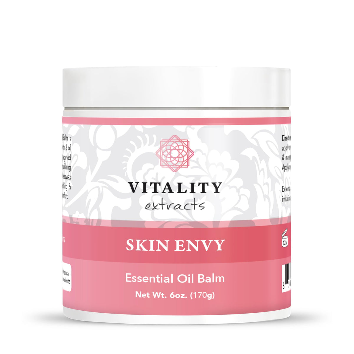 Vitality Skin Envy balm 6oz jar, rich moisturizer for dry skin