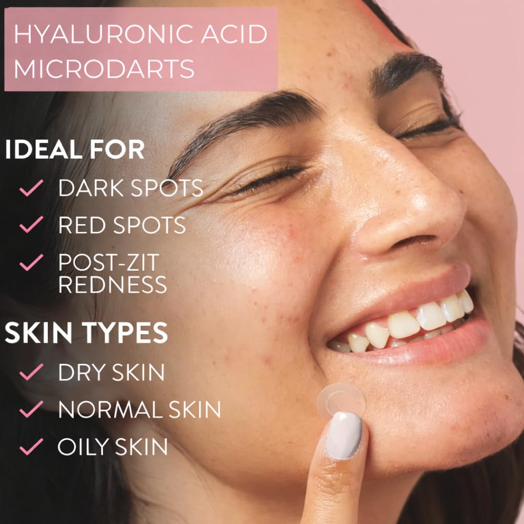 Vitalore Hyaluronic Acid Darts deliver hydration to the blemish area.