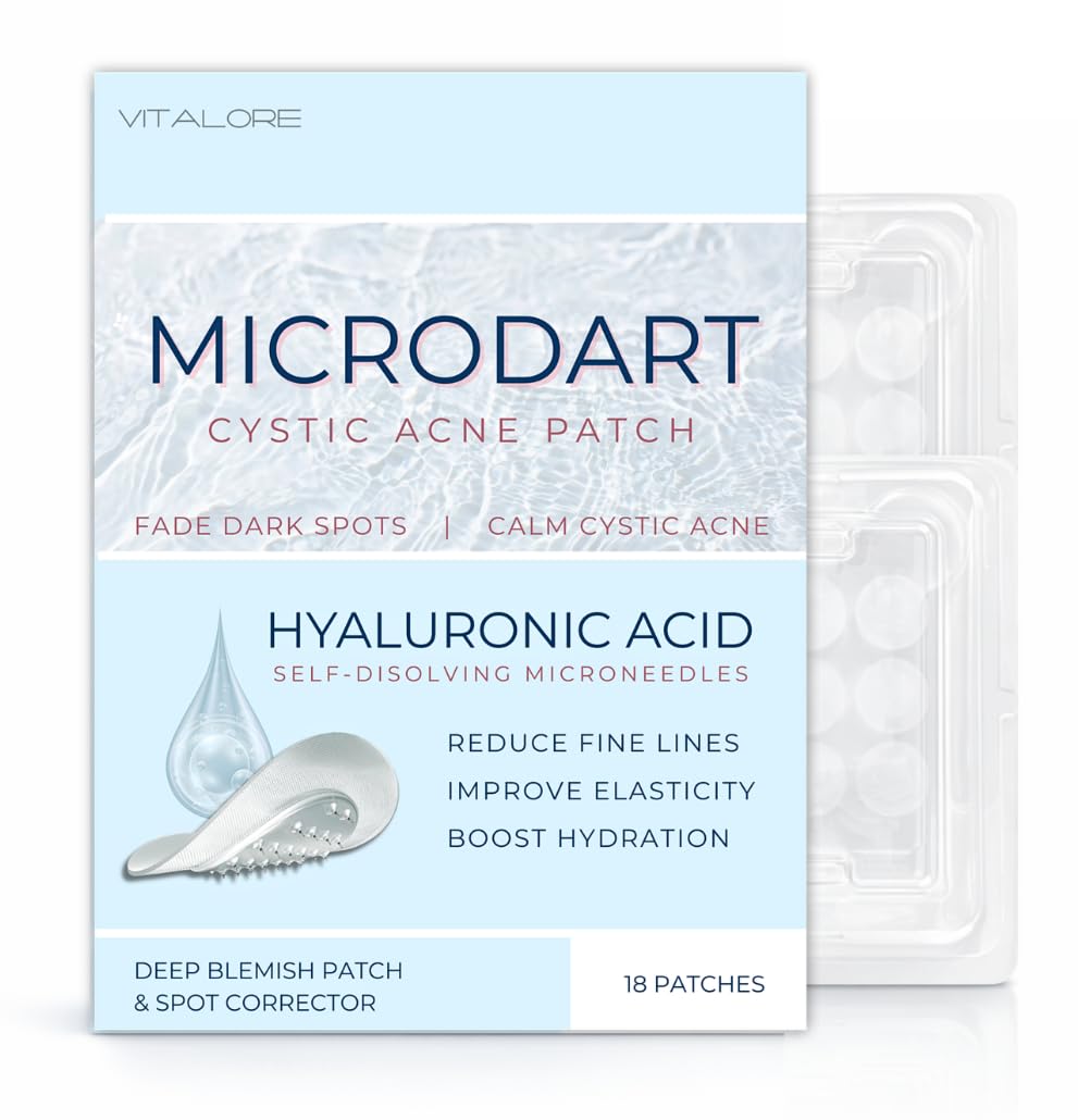 Vitalore Microdart Patch absorbs impurities on blemish for faster relief.