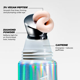 Swatch of lightweight gel-cream showing quick absorption and hydration.