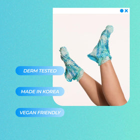 Vitamasques Foot Mask delivers peppermint cooling for refreshed feet.