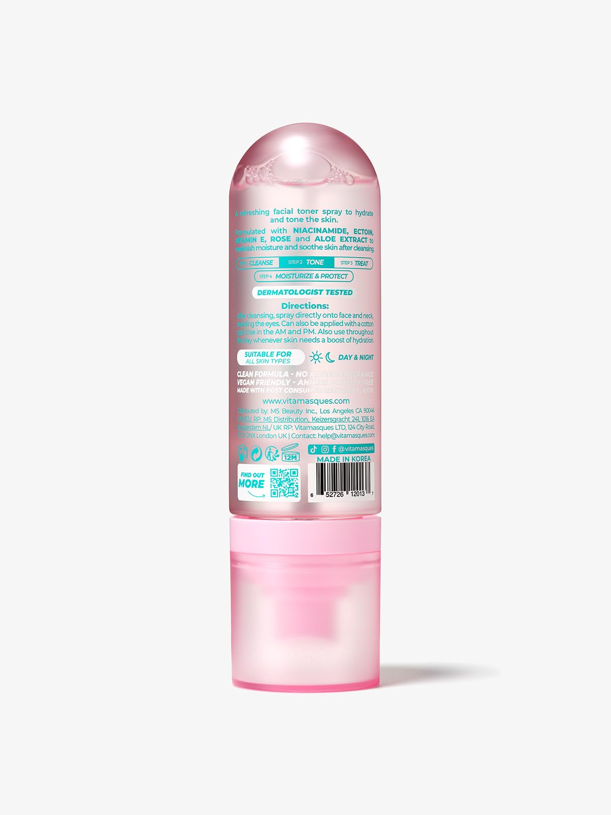 Vitamasques Hydrating Toner layering with skincare for makeup days.