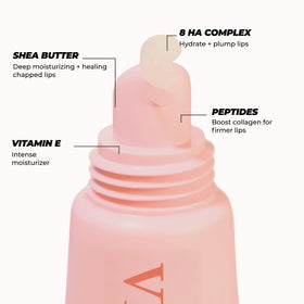 Vitamasques Lip Mask cocoa butter scent highlights indulgent fragrance with moisturizing benefits