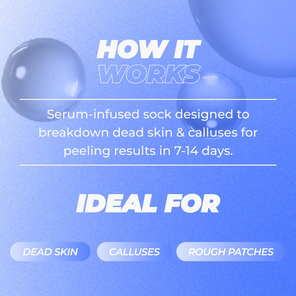 Soft heels emerge after using the Vitamasques foot peeling mask.