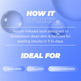 Soft heels emerge after using the Vitamasques foot peeling mask.