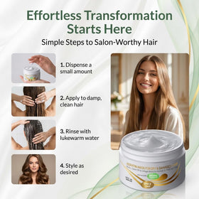 VITAMINS coconut oil enriched formula closeup emphasizes nourishing hydration