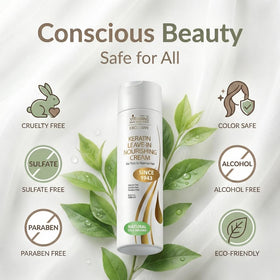 Frizz control action of VITAMINS keratin leave-in for sleek hair