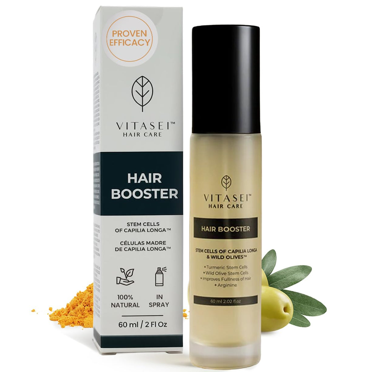 Vitasei Hair Booster Serum bottle for daily root-to-tip nourishment.
