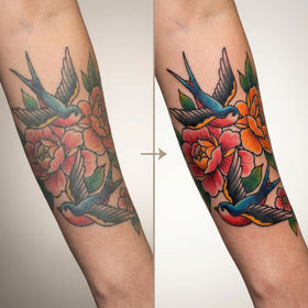 VITIUM Tattoo Butter packaging sugarcane jar highlights eco-friendly design.