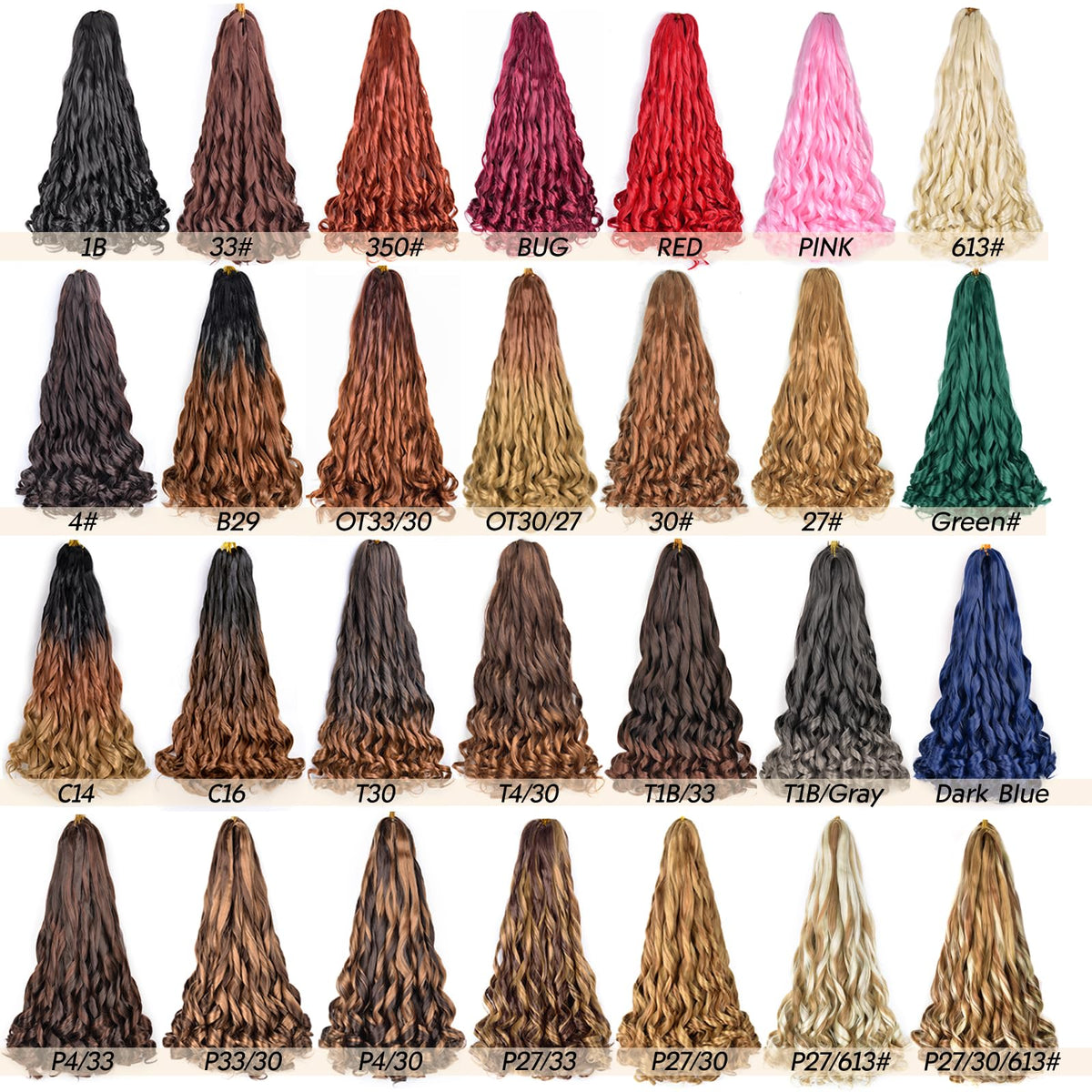 Vitorish pre-stretched spiral curls 22inch for easy, natural-looking weave.