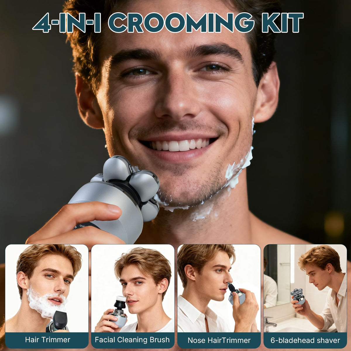 Vitreousleaf shaver supports wet and dry shave with easy rinsing