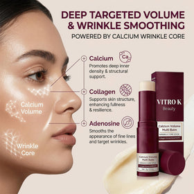 Vitro K Beauty Stick applied on the face for targeted moisture.