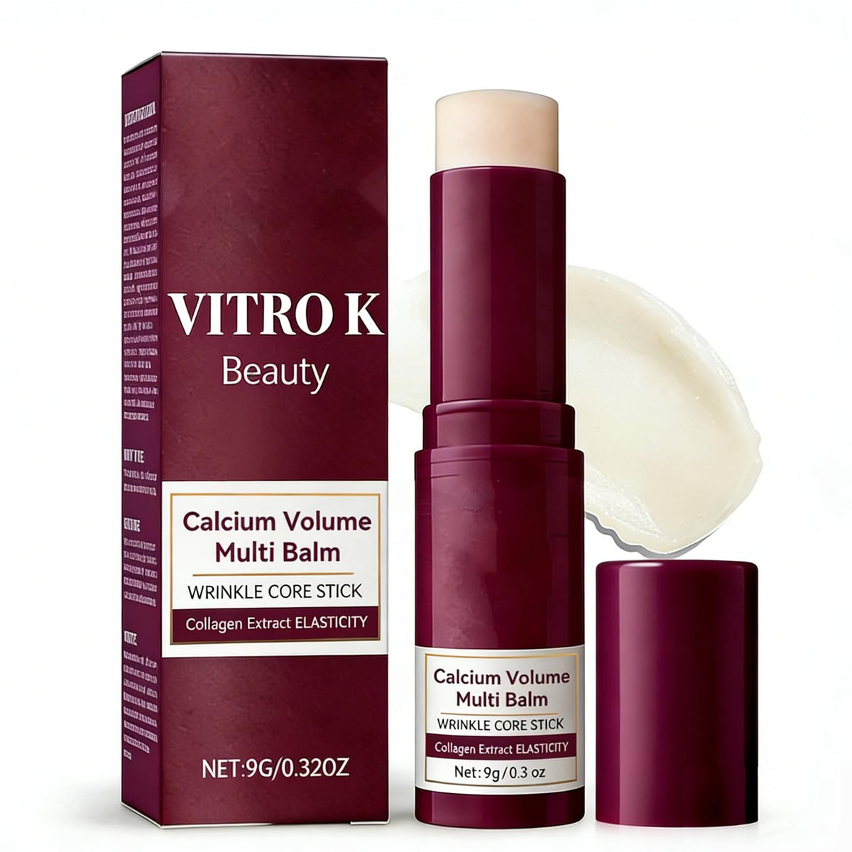 Vitro K Beauty Stick packaging demonstrates portable hydration for on-the-go.