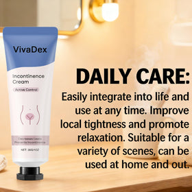Compact VivaDex tube tucked in a bag for discreet comfort
