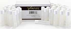 Vivaplex dispensing-wheel lip balm tube delivers a precise amount.