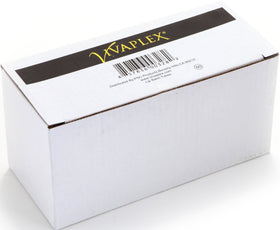 Vivaplex lip balm tube with white cap keeps contents secure during travel.