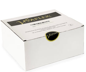 Vivaplex amber glass bottle pump closeup shows secure locking feature