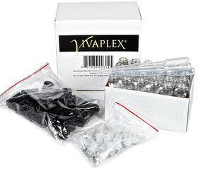 Vivaplex roll-on bottle with black cap ideal for compact travel