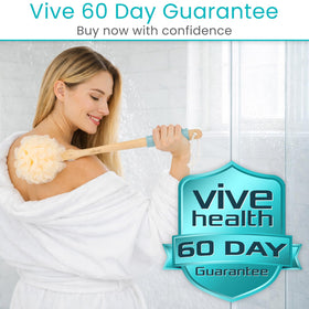 Vive complete shower scrubber set for bath and spa routines.
