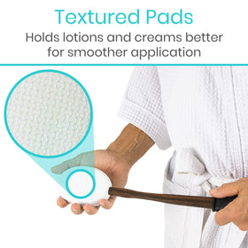 Vive Lotion Applicator textured foam pad 1 for even product distribution