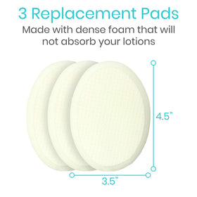 Vive Lotion Applicator textured foam pad 2 provides secure grip and spread