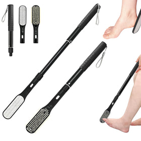 VIVEBEI long-handle foot scrubber extended for easy reach and cleaner feet