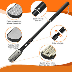 VIVEBEI replaceable dual-brush head for exfoliating and smoothing feet