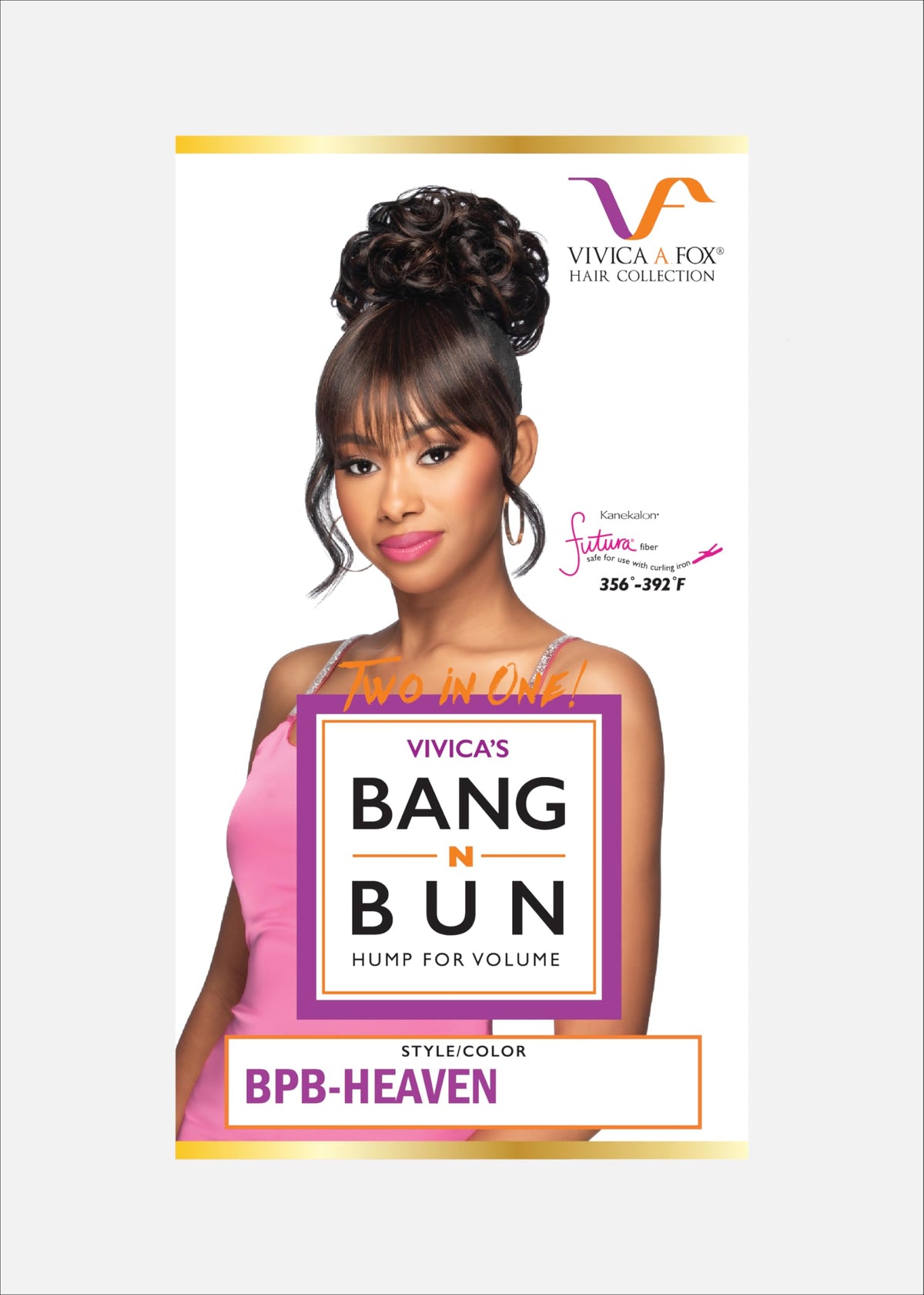 Vivica A. Fox BPB-HEAVEN heat-resistant fibers suitable for light styling.