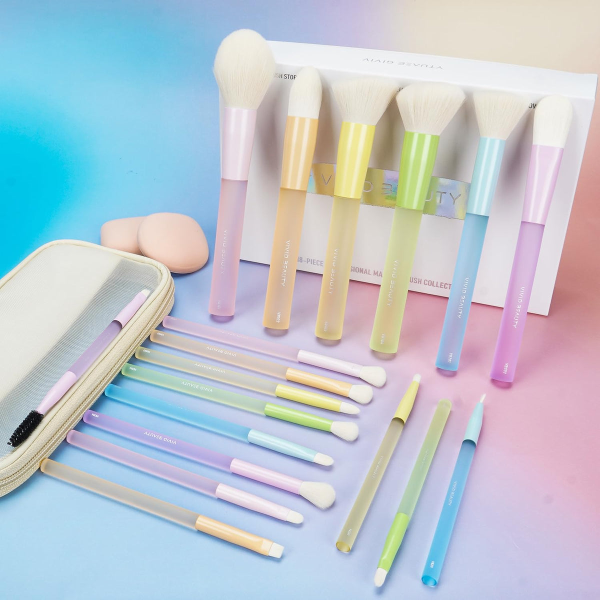 VIVID BEAUTY brushes suitable for beginners and professionals in daily use