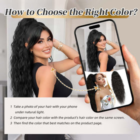 Vizfrucean daily-use ponytail delivers soft shine and easy styling.
