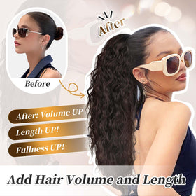 Vizfrucean instant hairstyle clip-and-go for quick transformations.