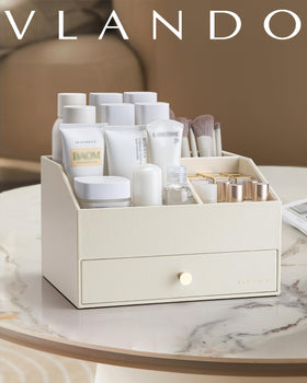 VLANDO gift-ready beige design suits any vanity.