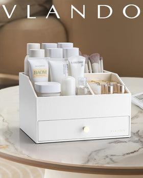 VLANDO gift-ready makeup organizer suits birthdays and anniversaries with functional style.