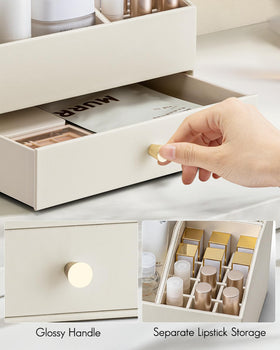 VLANDO large-capacity storage case for full makeup organization.