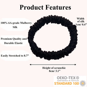 VLOMOT silk scrunchies six colors laid flat for versatile everyday wear.