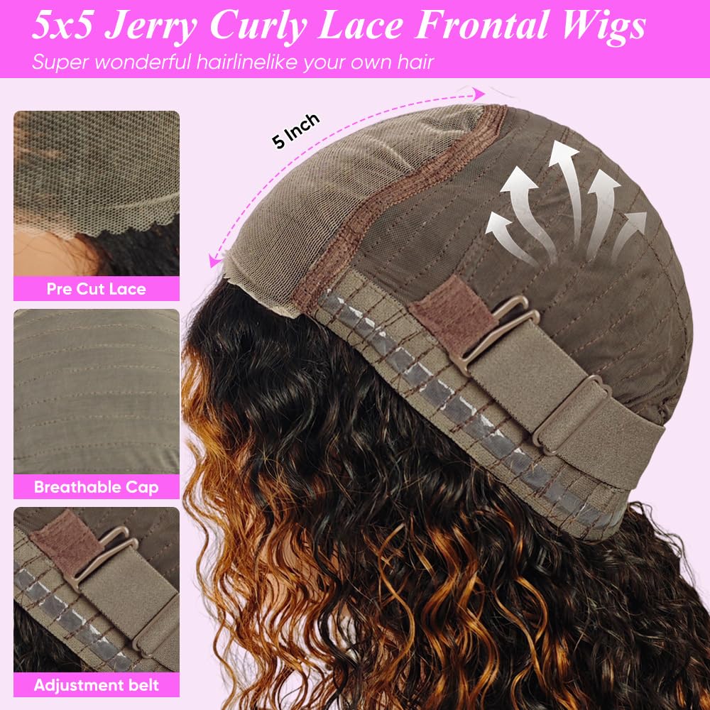 Vlusee 5x5 lace front HD closure offers versatile styling.
