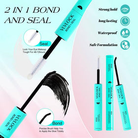 VLVLOCK lash bond and seal 2in1 supports longer adhesion and easy removal.
