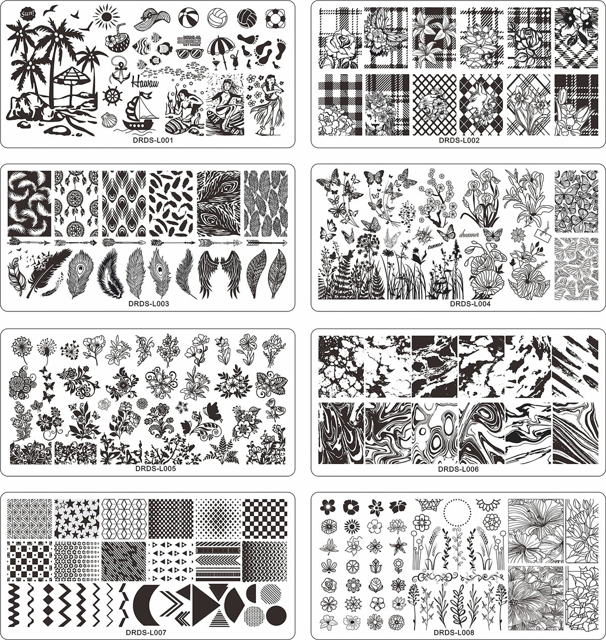 VNC leaves and flowers plate enables delicate, salon-like designs