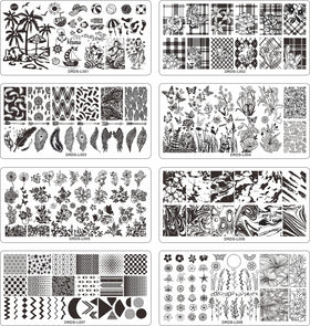 VNC leaves and flowers plate enables delicate, salon-like designs