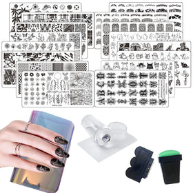 VNC nail stamping plates overview for easy at-home nail art ideas