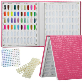 Vnjaoi 120-colors swatches book front cover for quick in-salon color preview.
