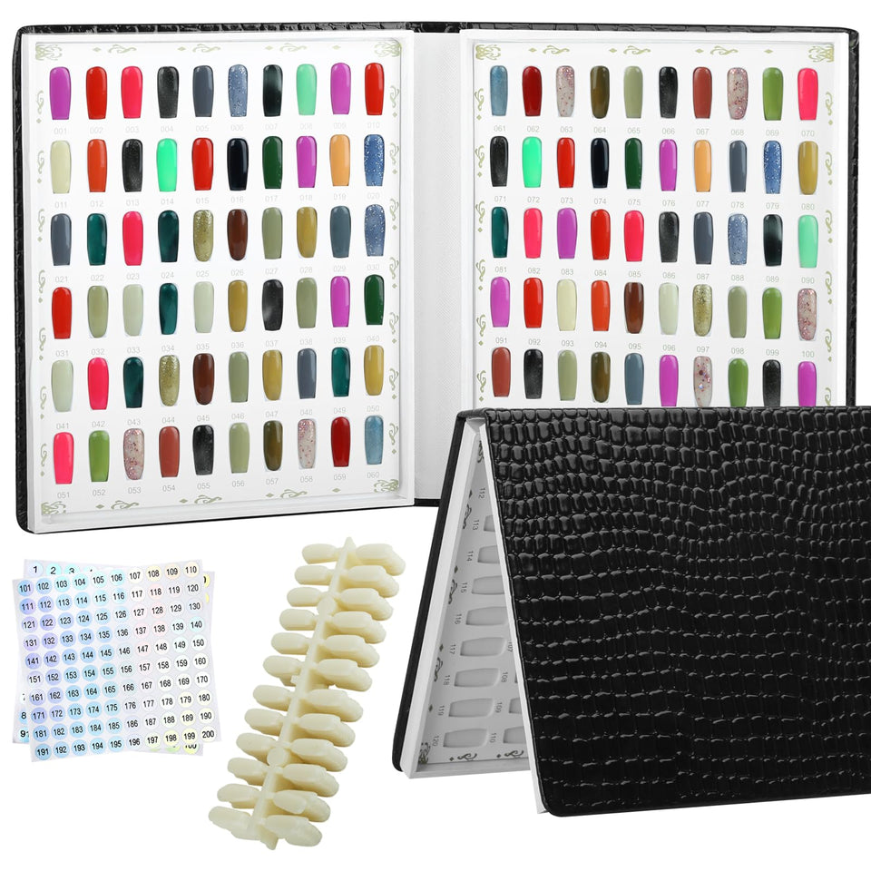 Vnjaoi 120-color chart display book front view for organized color selection