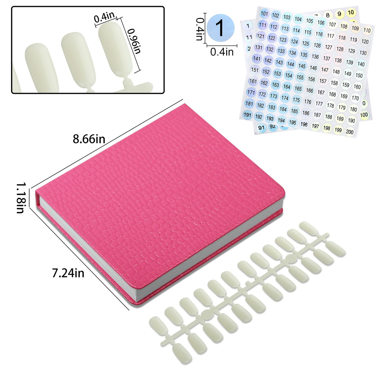 Nail art practice board by Vnjaoi for organized design sessions.