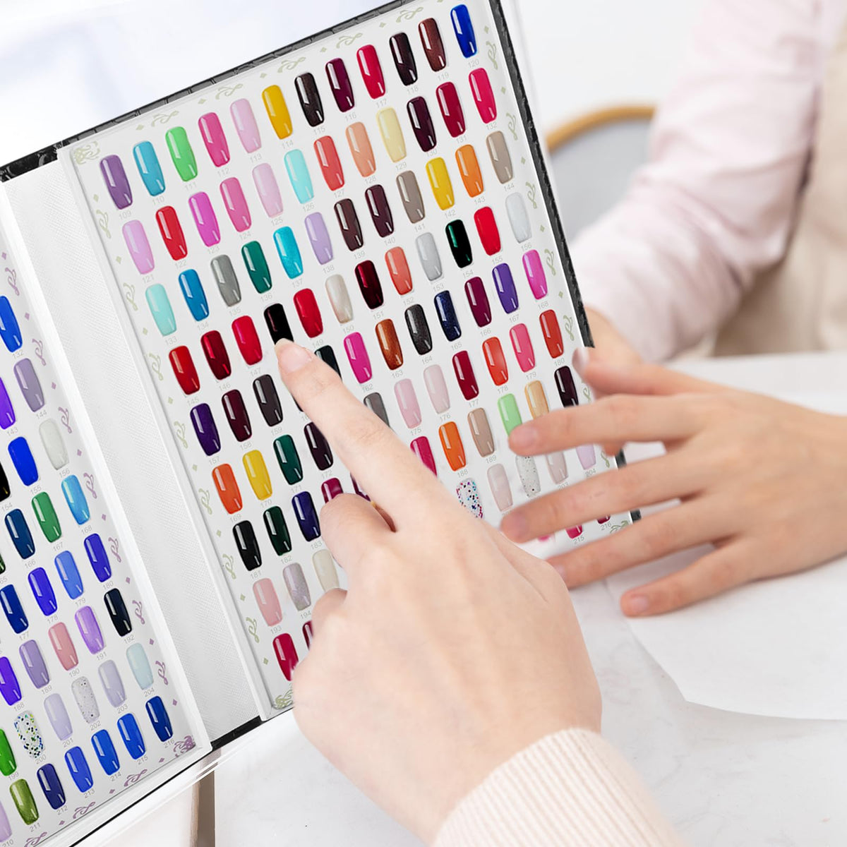vnjaoi nail art practice card board for DIY nail design and color testing